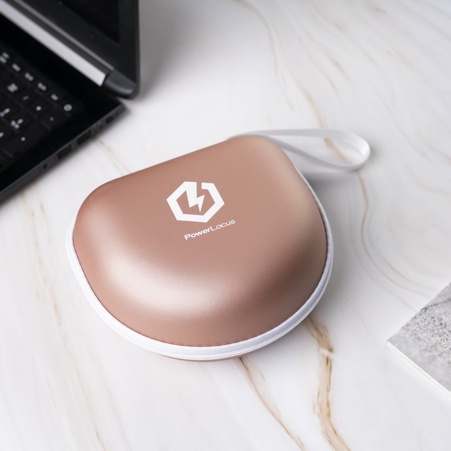 Калъф за слушалки PowerLocus Розово злато
